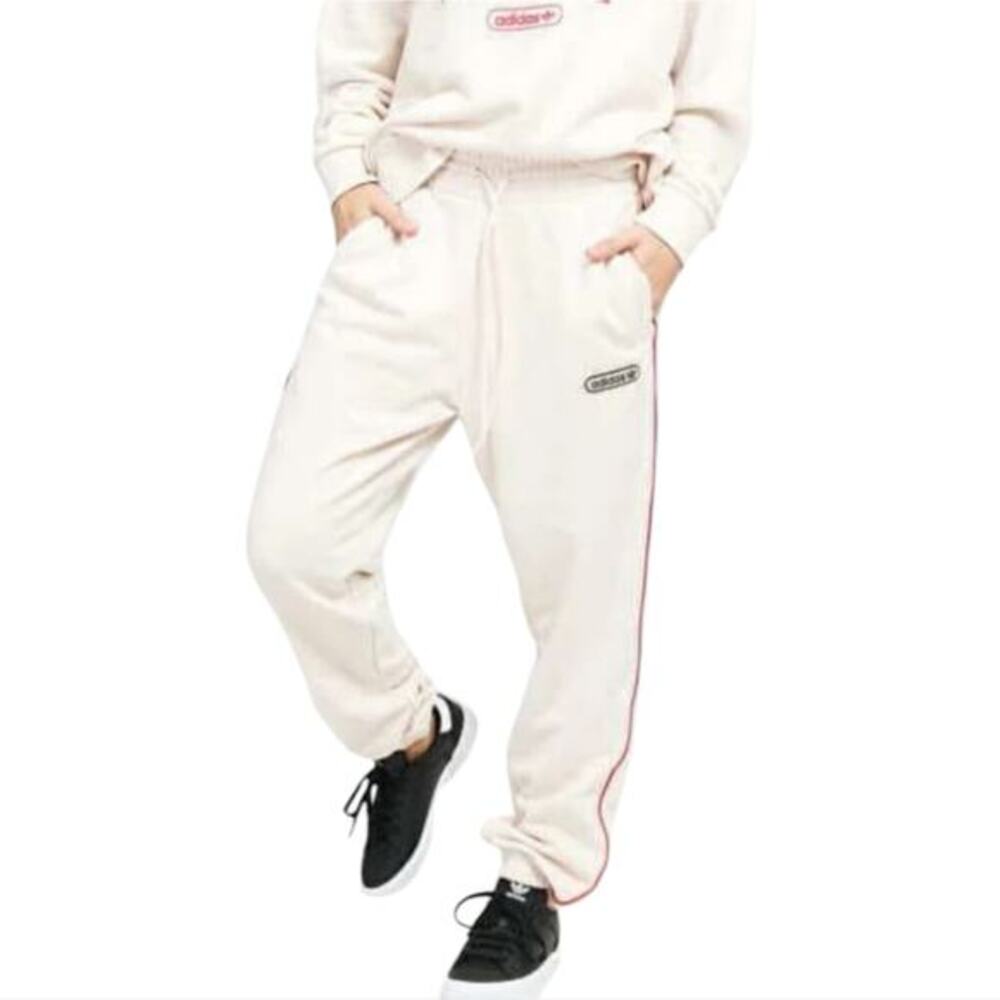 Adidas Original Cream Jogger Sweatpants Pants Plus Size 2X New